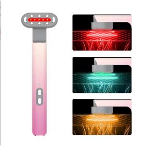 [Dégradé De Couleur] Ems Oeil De La Beauté De L'instrument D'introduction De Micro-Courant De Chauffage De Vibration Rouge Vert Orange De La Lumière À 360 Degrés De Rotation Portable Le Massage Des Yeux - Neuf