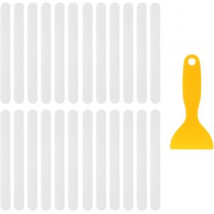 SJZG-Lot De 24 Autocollants Antid&eacute;rapants Pour Baignoire, Douche, Escaliers Et &Eacute;chelles, Transparents - Neuf