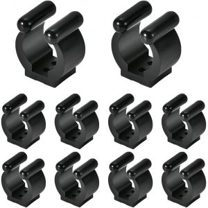 Asfasfq-Nhq Clips De Support De Canne À Pêche, 10 Pièces Clips De Support De Queue De Billard,Billiard Rod Holder,Support Canne A Peche,Porte Queue Billard Mural,Support De Canne À Pêche En Plastique - Neuf