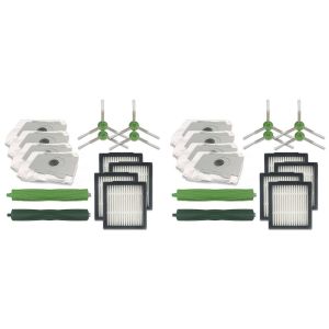 Pi&egrave;ces de rechange pour aspirateurs iRobot s&eacute;ries I7, E5 et E6 : 2 brosses en caoutchouc, 4 filtres, 4 brosses lat&eacute;rales, 4 sacs. - Neuf