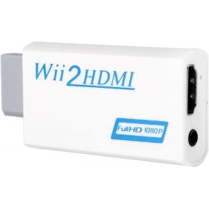 Convertisseur De Mise À L'échelle De Sortie Wii Vers Hdmi 720p 1080p Hd,Le Convertisseur Audio Vidéo Wii Prend En Charge Tous Les Modes D'affichage Wii Vers Hdtv - Neuf