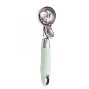 Cuillère À Glace Avec Éjecteur, En Acier Inoxydable Poli, Pour Glace, Falafel, Riz, 20 X 4,8 Cm - Neuf