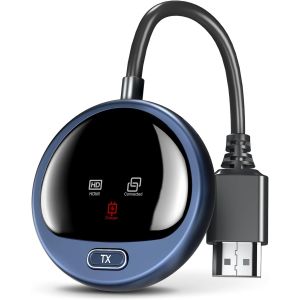 Transmetteur Hdmi Sans Fil 4K Avec &Eacute;cran Intelligent,Hdmi Sans Fil &Eacute;metteur 1080P &Agrave; 60 Hz.Diffusion Vid&eacute;o 2,4/5G Depuis Un Pc,Bo&icirc;tier Vers Un T&eacute;l&eacute;viseur,Moniteur Ou Projecteu -165Ft/50M - Neuf