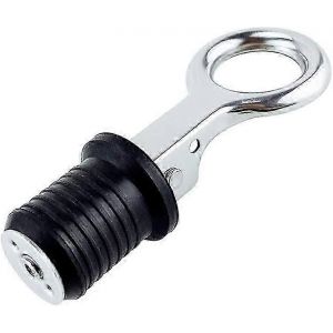Bouchon de vidange marin,C trou de vidange réglable Bouchon de vidange de bateau Bouchon de vidange en acier inoxydable 304 Poignée Bouchon de vidange en caoutchouc Accessoires de bateau marin pour B - Neuf