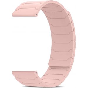 Bracelet Silicone 20mm/22mm/18mm, Bracelets Magnétique, Doux, Confortable, Bracelet Sport, Dégagement Rapide, Bracelet De Montre [20 Mm Rose] - Neuf