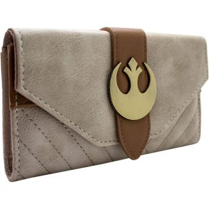 Star Tenue De Rey Wars Embl&egrave;me Rebel Porte-Monnaie/Portefeuille Pochette Monnaie & Porte-Cartes, Marron - Neuf