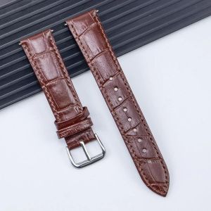 Kafol-Bracelets De Montre En Cuir V&eacute;ritable 12/14/16/18/20/22/24mm,Boucle Ardillon En Acier,Ceinture De Poignet De Haute Qualit&eacute;,12mm,Marron - Neuf