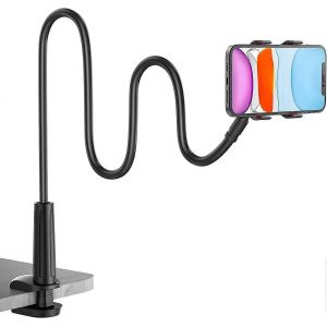 Support De T&eacute;l&eacute;phone Portable Pour Lit,Support De T&eacute;l&eacute;phone Portable Col De Cygne - Support De T&eacute;l&eacute;phone Portable Flexible &Agrave; Bras Long Pour Ipho - Neuf