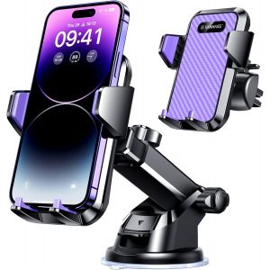 JGD-Support T&eacute;l&eacute;phone Voiture Universel pour Tableau de Bord Compatible avec iPhone 14 13 12 Pro Max, Samsung, Xiaomi - Neuf