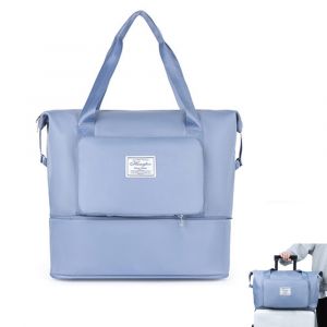 Sac de voyage pliable et imperm&eacute;able - Bleu, grande capacit&eacute;, extensible, id&eacute;al pour le sport et les voyages - Neuf