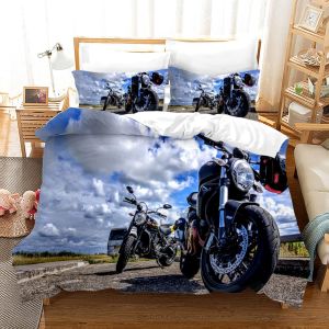 Linge De Lit Doux Confortable Housse De Couette Fille Microfibre Housse De Couette Fille X Moto Cross X Cm + X Taies D'oreiller Xcm - Neuf