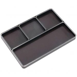Bo&icirc;te de rangement simple &agrave; quatre compartiments en m&eacute;tal CNC pour voitures RC miniatures 1/10 et 1/8, avec &eacute;crous et vis. Accessoires inclus. - Neuf