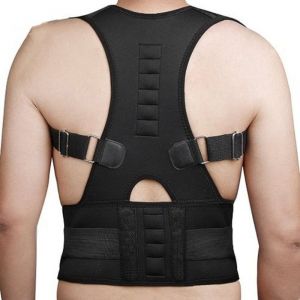 Ajustable Ceinture Posture Correcteur Redresse Dos Épaule Soutien Brace Ceinture Unisexe Hommes Femmes Noir,L-Hauteur : 165-180cm - Neuf