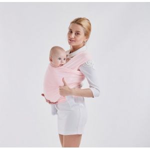 Porte-Bébé Facile À Enfiler (Rose) - Porte-Bébé Multifonction Pour Nouveau-Né Jusqu'à 16 Kg - Écharpe Mains Libres - Couverture De Portage - Neuf