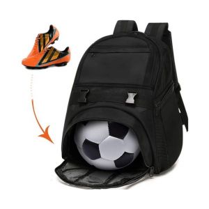 Sac à dos de sport polyvalent pour jeunes - Sac de football, de basket-ball, de rugby avec compartiment pour ballons et rangement ventilé - Neuf
