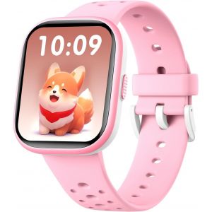 Montre Intelligente Pour Enfants Filles Et Garçons, Étanche Ip68 Avec Cadran De 4,6 Cm, Moniteur De Fréquence Cardiaque, Sommeil, 19 Modes Sportifs, Jeux De Puzzle Avec Application, Excellent - Neuf