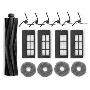 Kit d'accessoires de remplacement compatibles avec les aspirateurs robots X9 Pro : pi&egrave;ces de rechange, rouleau, brosse, filtre, brosse lat&eacute;rale, balai - Neuf