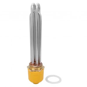 Tube de chauffage electrique antideflagrant en acier inoxydable, tete en laiton, haute puissance pour reservoir d'eau, tete en laiton DN40, tube 201, 12 kW - Neuf