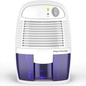 Déshumidificateur électrique pour la Maison, 225 sq ft (2200 pi cu), Compact, Portable et Calme, 480 ml (17 oz) de Capacité pour la Chambre à coucher, salle de Bains, RV, salle de sport - Neuf