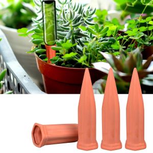 Cône D'arrosage en Terre Cuite pour Plantes, Lot de 4 Arrosage Bouteille Piquets d'auto-arrosage Automatique, Systeme de l'eau Goutte À Goutte pour Plantes d'intérieur d'extérieur en Vacances#3 - Neuf