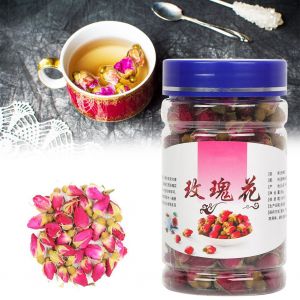Hjlian 50 G De Boutons De Rose Rouges Seches, Tisane Parfumee Aux Fleurs Chinoises, Avec Recipient De Conservation - Neuf