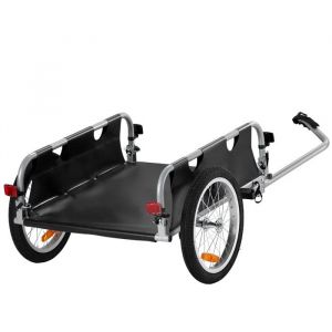 Remorque De V&eacute;lo-Duoku-Capacit&eacute; De 45,4 Kg-Chariot De V&eacute;lo Pliable Robuste Avec D&eacute;gagement Rapide, Roues De 40,6 Cm - Neuf