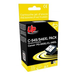 PG545XL / CL546XL / PG-545XL / CL-546XL / 8287B005 Pack de 2 cartouches d'encre remanufactur&eacute;e premium Canon PG545XL / CL546XL / PG-545XL / CL-546XL / 8287B005 - Neuf