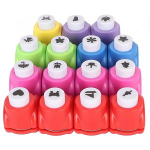 15pcs Shape Paper Punch Set Pour Les Enfants Bricolage Stimuler L'imagination Craft Holes Punch For Scrapbooking Journaling Greeting - Neuf