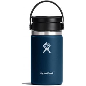 Hydro Flask - Thermos Isotherme De Voyage 354 Ml (12 Oz) - Caf&eacute; - Acier Inoxydable - Isolation &Agrave; Double Paroi - Bouchon Pour Siroter Antifuite - Ouverture Large - Noir - Neuf