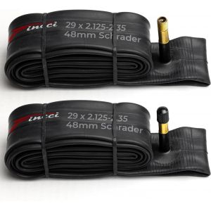 Chambre A Air 29 X 2.1 X2.20 X 2.35 Pouces Vtt - Paire Chambres &Agrave; Air 29 Pouces De Valve Schrader 48mm Pour Route Vtt Bici, Montagne Bicyclette, Electricity V&eacute;lo - Un Paquet De 2 Accessoire Vtt - Neuf