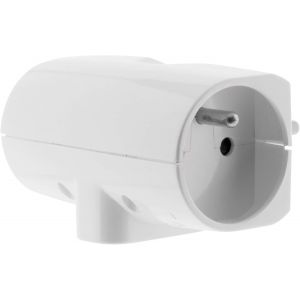 Multiprise triplite 2P 6A + 2P+T 16A-blanc- - Neuf