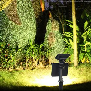 Lampe Solaire &Agrave; Piquet 62 Led Pour Jardin, All&eacute;e Et Pelouse - Blanc Chaud, Luminosit&eacute; R&eacute;glable, &Eacute;tanch&eacute;it&eacute; Ip65 - Neuf