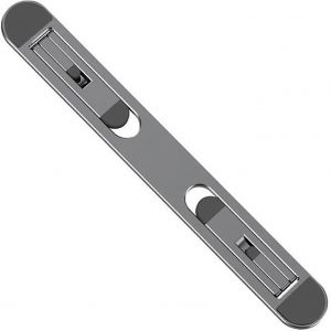 Support pour Ordinateur Portable Invisible,Mini Support Pliable pour Ordinateur Portable,Support de Clavier D'Ordinateur Réglable en Aluminium,Coussin de Refroidissement pour (Gris) - Neuf