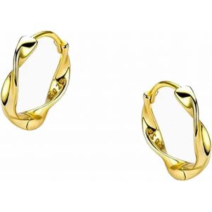 Tianyi-Boucles D'oreilles Cr&eacute;oles Torsad&eacute;es Pour Femme,Boucle D'oreilles Anneaux En Argent Sterling 925,Petite Creole Or/Argent Pour Fille,Fantaisie Bijoux Pour Femme - Neuf