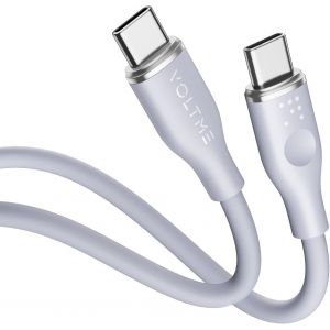 C&acirc;ble Usb C Vers Usb C 1M Gris, Usb C 2.0 De Charge 3A 480 Mbps Pd Charge Rapide Charge &Agrave; Puce E-Mark Et C&acirc;ble De Donn&eacute;es, Usb C Compatible Avec Android Macbook Pro Ipad Air Galaxy[Z2194] - Neuf