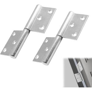 2 Charni&egrave;res de Porte en Acier Inoxydable,Charni&egrave;re Inox,Charni&egrave;res &agrave; Drapeau, rotation &agrave; degr&eacute;s, Paumelles de Porte avec Vis,Charniere Porte Lourde pour Fen&ecirc;tre Placard - Neuf