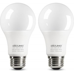 Kalanka-Ampoule Led E27 15w &Eacute;quivalent &Agrave; 100w Halog&egrave;ne, Blanc Froid 5000k, 1350lm, Cri 90, Non-Dimmable, Ampoule Led Standard Culot E27 A60 Pour L&iquest;&Eacute;clairage Domestique, 2 Pi&egrave;ces - Neuf