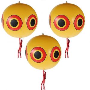 Ballon répulsif pour oiseaux 3pcs 34cm,Ballons répulsifs pour oiseaux,Ballon effaroucheur d'oiseaux avec des yeux gonflables - Neuf