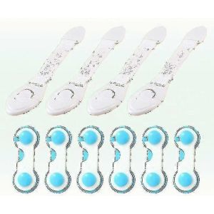 Serrure D'armoire De Sécurité Anti-Collision Pour Bébé,10 Paquets De Serrure De Tiroir D'armoire De Sécurité Pour Bébé,Pas D'outils,Pas De Vis,Pas De Perçage - Neuf