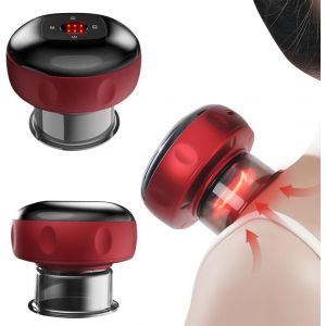 Ventouse Cellulite Electrique, Ensemble Ventouses Electrique Masseur, Machine De Th&eacute;rapie Sous Vide Intelligente (12 Vitesses), Cupping Ventouse Anti Cellulite Electrique Avec Lumi&egrave;re Rouge - Neuf
