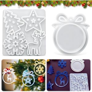 Kalanka-Moules En Silicone De No&euml;l - Pendentif De No&euml;l - Moule En Silicone - Pendentif En Silicone - Moules En Silicone De No&euml;l - Moules En R&eacute;sine &Eacute;poxy Pour La Fabrication De D&eacute;corations De No&euml;l-Kalanka - Neuf