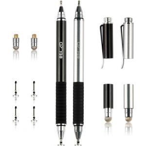 3 En 1 Stylo Tablette Ecran Tactile 2 Pièce Universal Capacitifs Precision Disc Stylus Pen Compatible Avec Téléphone Mobile, Iphone, Ipad, Samsung Galaxy, Surface, Lenovo, Huawei, An Oid - Neuf