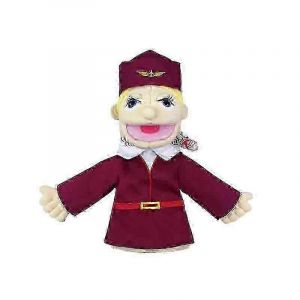 Marionnette &agrave; main en peluche douce, jouet amusant, personnage professionnel, offre sp&eacute;ciale !-h&ocirc;tesse - Neuf