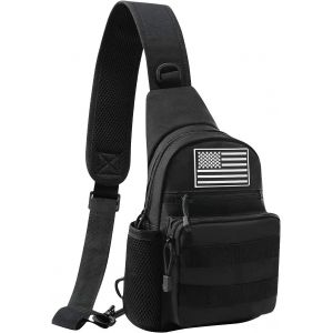RFCBC-Sacoche Homme Bandouliere, Sacs à Dos Porté Travers Tactique Militaire Sac à Poitrine Sacoche de Sport Sac à Dos de Voyage pour Homme Femme - Neuf