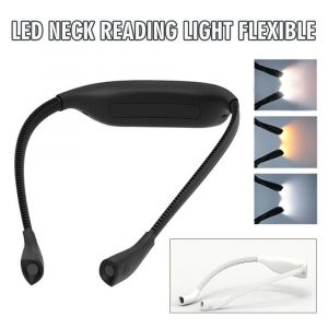 Lampe De Lecture Flexible &Agrave; Led, Avec Chargeur Usb, Double Lumi&egrave;re, Mains Libres, Id&eacute;ale Pour Le Travail, La Lecture Ou La Randonn&eacute;e, 1 Pi&egrave;ce - Neuf