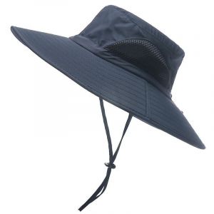 Chapeau Homme Femme Soleil Ete Anti Uv Outdoor Randonnée Bucket Hat Pliable Étanche Pour Safari,Voy - Neuf