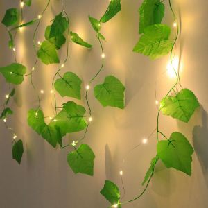 Guirlande Led 2 M Décoration De Fête Pour Chambre À Coucher Vigne De Fleurs Artificielles - Neuf