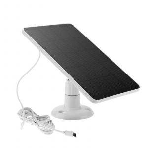 Kit de panneau solaire 4 W 5 V, panneaux solaires USB Type-C 2 en 1, chargeur de cellules solaires d'exterieur pour appareil photo/petit systeme d'eclairage domestique, blanc 18,0 x 12,0 x 5,0 - Neuf