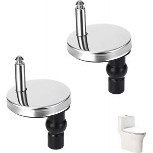 2 PCS de Fixation Abattant WC Clipsable Charni&egrave;re Rapide avec Vis Caoutchouc Antid&eacute;rapant - Compatible Lunette Toilettes/Cuvette WC Chute Amortie + D&eacute;gagement Instantan&eacute; - Neuf