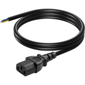 C13 Flat Wire Power Cable IEC 320 C13 3 Pin with 18AWG High Performance Bare Open Cable Replacement C13 to Flat Wire (Female) - Neuf